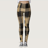 Collants Marron & Noir à Plaid (Devant)