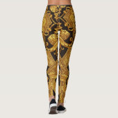 Collants Méduse Dorée avec Ornements Baroques (Dos)