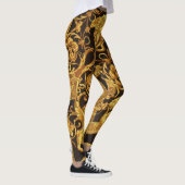 Collants Méduse Dorée avec Ornements Baroques (Droite)