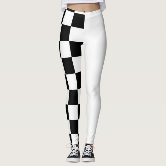 Collants moitié noir et blanc (Devant)