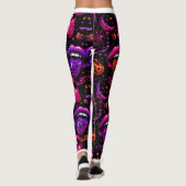 Collants Neon Halloween Lips (Dos)