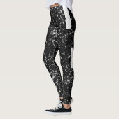 Collants noir à paillettes fausses (Gauche)