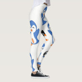 collants noir bleu pingouin long (Droite)
