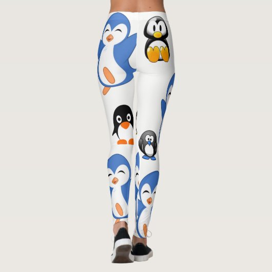 collants noir bleu pingouin long (Dos)