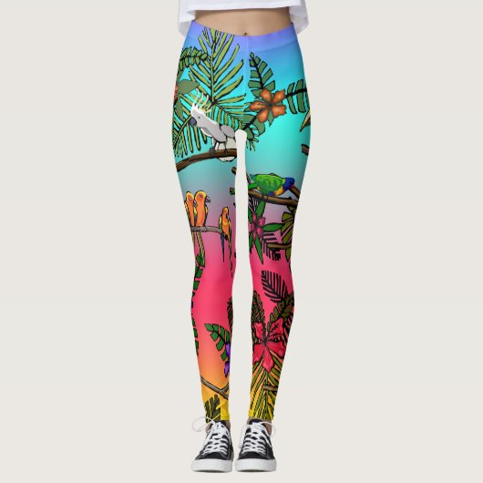 Collants Oiseau Tropical (Devant)
