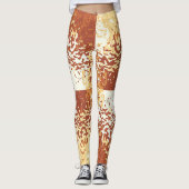 Collants orange citrouille Opposites Attract (Devant)