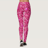 Collants Pailletés Rose Chaud (Dos)