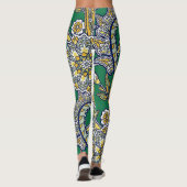 Collants Paisley Vert Emeraude (Dos)