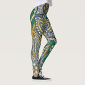 Collants Paisley Vert Emeraude (Droite)