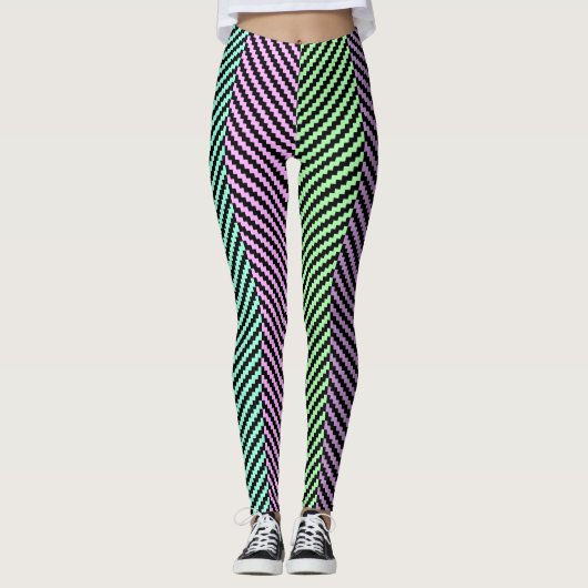 Collants pastel en zigzag (Devant)