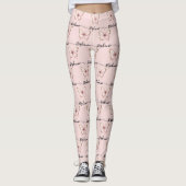 Collants personnalisés Papillon Rose (Devant)