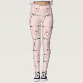 Collants personnalisés Papillon Rose (Devant)