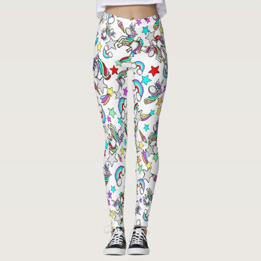 Collants pour dames de dessin animé licorne (Devant)