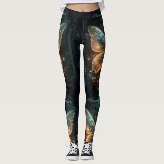 Collants pour femmes Fantasy Art Papillon Éthéré (Devant)