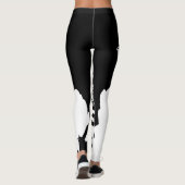 Collants pour femmes noir/blanc (Dos)