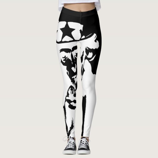 Collants pour femmes noir/blanc (Devant)