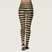 Collants pour femmes rayés noir et or (Dos)