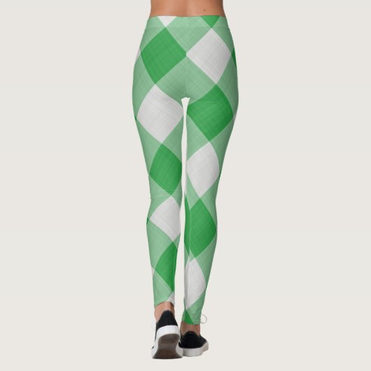 Collants pour femmes Vert/Blanc (Dos)