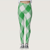 Collants pour femmes Vert/Blanc (Devant)