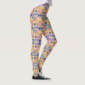 Collants présentant un motif géométrique vibrant (Droite)