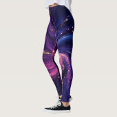 Collants Purple Galaxy | Vêtements Actifs Nébuleus (Gauche)