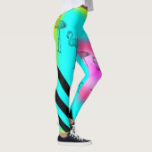 Collants rayés à motif flamant rose (Droite)