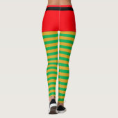 Collants rayés de lutin de Noël de mode (Dos)
