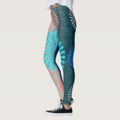 Collants rayés GeoBlend, Teintes Terre et Ciel (Gauche)