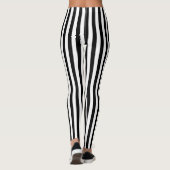 Collants rayés noir et blanc (Dos)