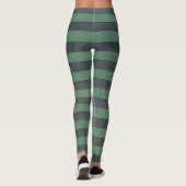 Collants rayés vert moyen et gris foncé (Dos)