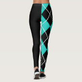 Collants Rétro Argyle Demi-Jambes (Dos)