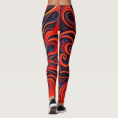 Collants Rétro Art Déesse Soleil Psychedelique (Dos)