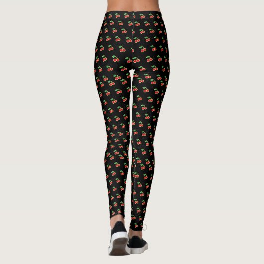 Collants rétro rockabilly cerise (Dos)