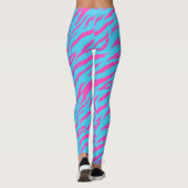 Collants rose flamboyant avec fond bleu clair (Dos)