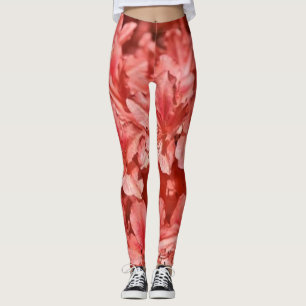collants Rose floral rouge moderne noir chic hipst