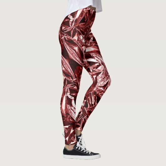 Collants rose profond métallisé abstrait 101 (Droite)