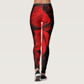 Collants rose rouge avec impression noire partout (Dos)