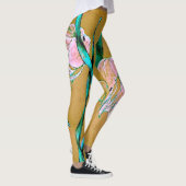 Collants roses à l'aquarelle de poisson à queue tr (Droite)