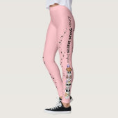 Collants roses Halloween Mignons Crânes Gothiques (Gauche)