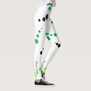 Collants sans peur à géométrie abstraite funky