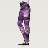 Collants scintillants or et violet personnalisés a (Gauche)