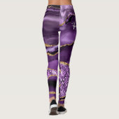 Collants scintillants or et violet personnalisés a (Dos)