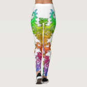 Collants spirale néon cosmos (Dos)