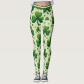 Collants St. Patrick's Day Clover Chaos (Devant)