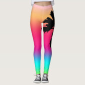Collants Sunset Palm Tree (Devant)