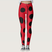 Collants Taches Rouges et Noires de coccinelle