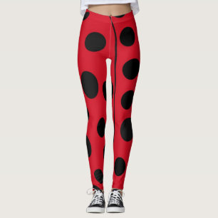 Collants Taches Rouges et Noires de coccinelle