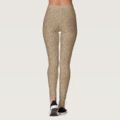 Collants taupe abstrait or (Dos)