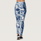 Collants Tie Dye Spirale Bleue (Dos)