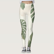 Collants Tropical Escape – Pantalon de yoga à feui